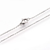 Non-Tarnish 304 Stainless Steel Cable Chain Necklaces NJEW-G313-16P-2