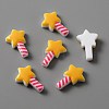 Opaque Resin Cabochons RESI-WH0021-42B-1