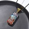 2Pcs 2 Styles Chakra Jewelry NJEW-SZ0001-05-2