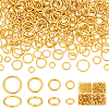 360Pcs 4 Styles Alloy Soldered Closed Jump Rings KK-PH0010-13G-1