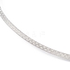 304 Stainless Steel Textured Wire Necklace Making STAS-B036-03P-3