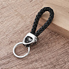 Braided PU Leather Keychains FR5253-4