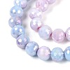 Anti-Tarnish Electroplate Glass Beads Strands GLAA-N056-6mm-06-4