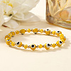 Glass Evil Eye Beaded Stretch Bracelets for Women Men VP6778-6-2
