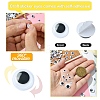 400Pcs 7 Styles Black & White Wiggle Googly Eyes Cabochons DIY Scrapbooking Crafts Toy Accessories KY-YW0001-66-3