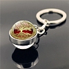 Glass Double-sided Ball Keychain PW-WG8BA2D-12-1