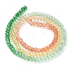 Transparent Painted Glass Beads Strands X1-DGLA-A034-T1mm-A04-5