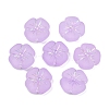 Frosted Transparent Acrylic Beads OACR-P029-19B-04-1