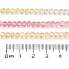 Transparent Painted Glass Beads Strands X1-DGLA-A034-T3mm-A09-3