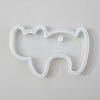Halloween DIY Cat Shape Pendant Silicone Molds DIY-P006-46-1
