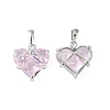Brass Micro Pave Cubic Zirconia Charms KK-L208-03P-04-1