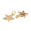 Brass Micro Pave Clear Cubic Zirconia Charms ZIRC-Z018-15G-A-2