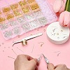 DIY Brass Earring Hooks Jewelry Making Finding Kit DIY-YW0008-63-4