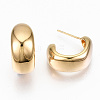 Brass Half Hoop Earrings LS-KK-R117-036-NF-3