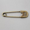 Zinc Alloy Safety Pins JEWB-WH0030-78H-1