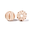 Natural Schima Wood European Beads WOOD-Q001-01-1