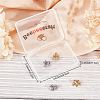 Beebeecraft 4Pcs 2 Colors Brass Micro Pave Colorful Cubic Zirconia Chrams ZIRC-BBC0001-10-7