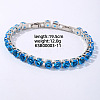 Hip-hop Brass Micro Cubic Zirconia Link Chain Bracelets for Men and Women FX8797-11-1