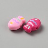 Opaque Acrylic Beads OACR-WH20001-14-2