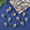 50Pcs Plating Acrylic Beads PACR-YW0001-36-4
