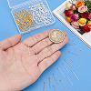 200Pcs 2 Colors Brass Ball Head Pins KK-PH0015-36-3