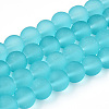 Transparent Glass Bead Strands GLAA-S031-8mm-18-1