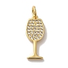 Brass Micro Pave Cubic Pendants KK-U027-07G-01-2