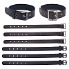 8Pcs 2 Style PU Leather Zinc Alloy Buckles AJEW-NB0006-92A-1