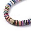 Polymer Clay Heishi Beads Beads Stretch Bracelets BJEW-JB04449-02-3