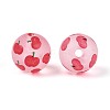 Transparent Frosted Acrylic Beads FACR-T008-03B-2