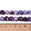 Dyed & Heated Natural Fire Crackle Agate Beads Strands G-N359-01B-07-5