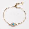 Adjustable Brass Bolo Bracelets BJEW-G593-11G-2