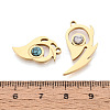 2Pcs 2 Styles 304 Stainless Steel & Synthetic Turquoise Pendants STAS-T074-15G-3