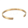 Ion Plating(IP) 304 Stainless Steel Cuff Bangles LS-BJEW-K173-02G-3