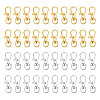 CHGCRAFT 40Pcs 2 Colors Alloy Swivel Lobster Claw Clasps PALLOY-CA0002-23-1-1