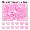 200Pcs Acrylic Beads KY-YW0002-06C-1