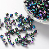 Bicone AB Color Plated Eco-Friendly Transparent Acrylic Beads TACR-A003-6mm-45-1