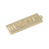 Brass Micro Pave Cubic Zirconia Pendants KK-P290-54G-2