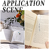12Pcs Tibetan Style Alloy Bookmarks Findings with Hole PALLOY-SC0004-30-5