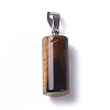 Natural Tiger Eye Pendants G-P001-34B-2