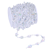 Acrylic Beads Chains CHAC-WH0001-06-1