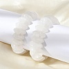 Bicone Natural Quartz Crystal Beads Stretch Bracelets for Women Men BJEW-C097-05J-3