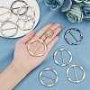 Gorgecraft 10Pcs 5 Colors Zinc Alloy Buckles FIND-GF0002-34A-3