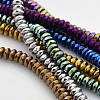 Electroplate Non-magnetic Synthetic Hematite Beads Strands G-J208C-M-1