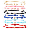 Multicolor braided star bracelet unisex stylish accessory versatile jewelry trendy design QF7407-1-1