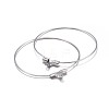 Non-Tarnish 316 Surgical Stainless Steel Hoop Earring Findings X-STAS-P238-09P-04-2