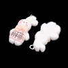 Flocking Opaque Resin Pendants LS-RESI-P053-04A-P-2