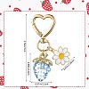Acrylic Strawberry Pendant Decoration HJEW-SW00120-02-2