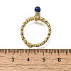 Brass Curb Chain Cuff Rings for Women RJEW-Z085-03G-07-5