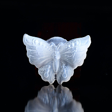 Butterfly Natural Selenite Figurines DJEW-PW0021-13B
